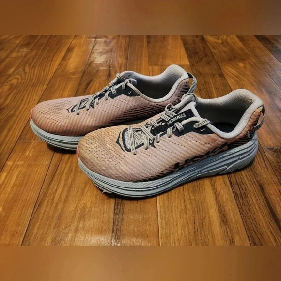 HOLA Rincon 2 womens 9 Orange Navy Grey Trail Hiking Running Shoes - Picture 7 of 10